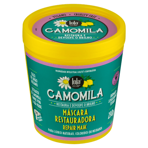Máscara de Tratamento Camomila para Loiros 230g Lola