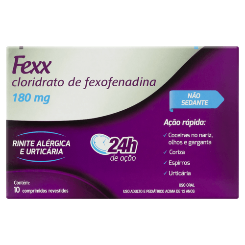 Fexx 180mg 10 Comprimidos Revestidosest