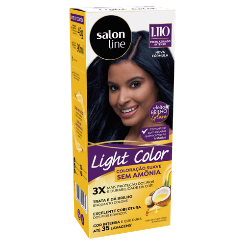 Tintura Light Color 1.110 Safira 135Gr - Salon Line