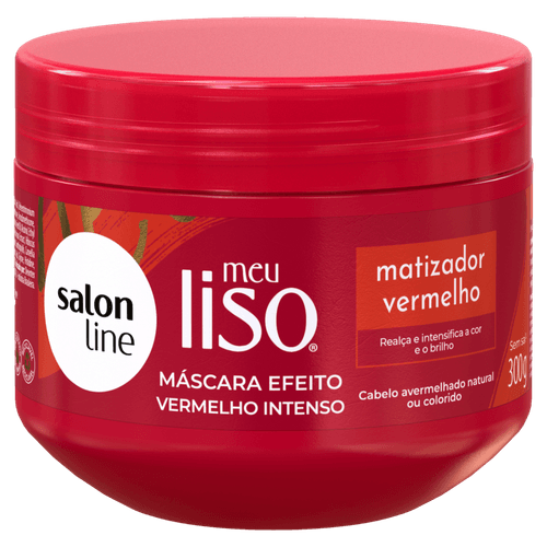 Máscara Salon Line Meu Liso Vermelho Supervermelho 300G - Salon Line