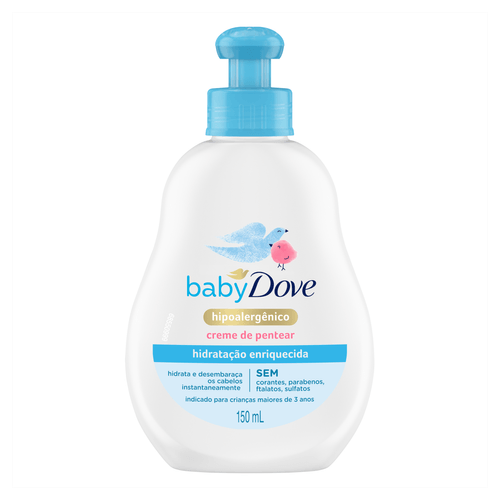 Creme para Pentear Infantil Hidratação Enriquecida 150ml Dove Baby Hipoalergênico