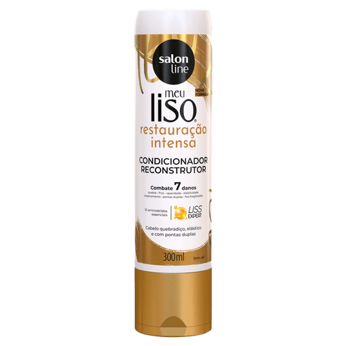 Condicionador Meu Liso Restauração Intensa 300ml Salon Line