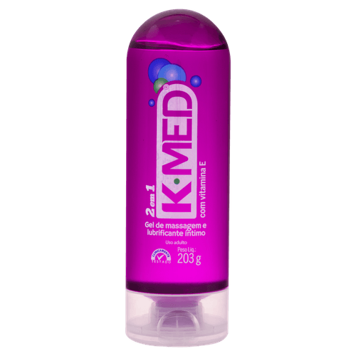 Lubrificante Íntimo Gel Squeeze 203g Base Água Vitamina E K-Med
