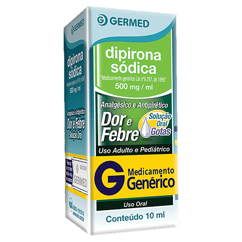 Dipirona Sodica 500mg Sl Or 10ml - Genérico - Germed