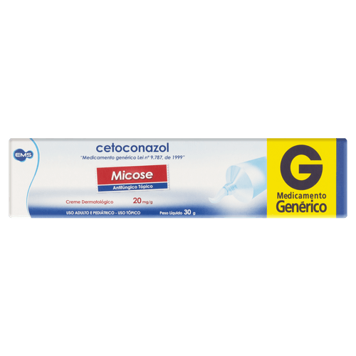 Cetoconazol 20mg Creme Dermatológico 30g - Genérico - Ems