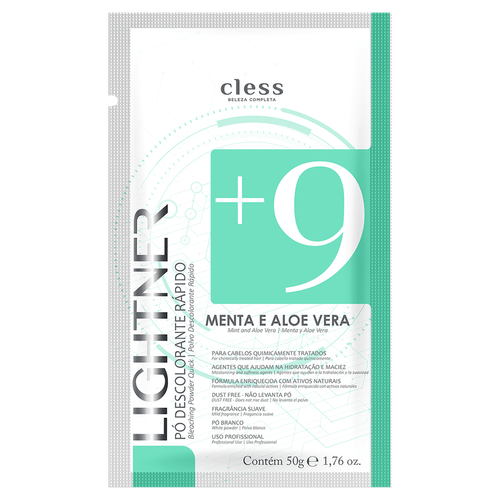 Pó Descolorante Lightner Menta Alo/Ver 50G - Cless