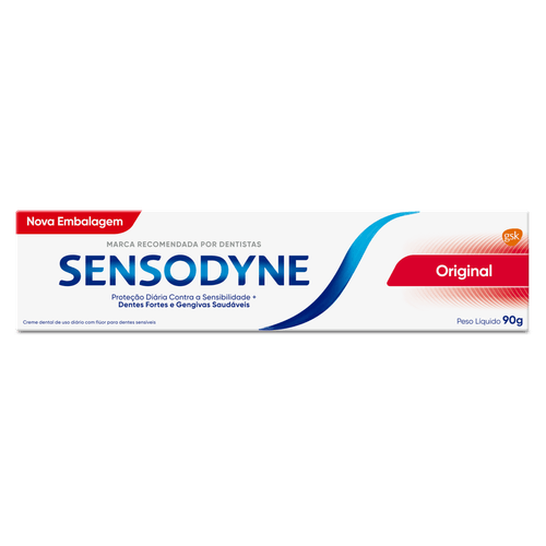 Creme Dental Original 90g Nitrato de Potássio e Flúor Sensodyne