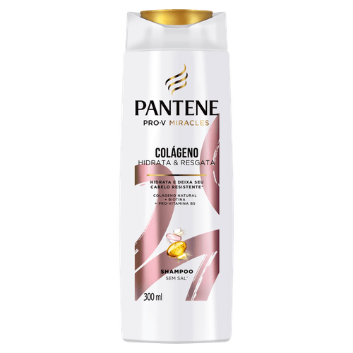 SHAMPOO PANTENE COLÁGENO HIDRATA & RESGATA 300ML