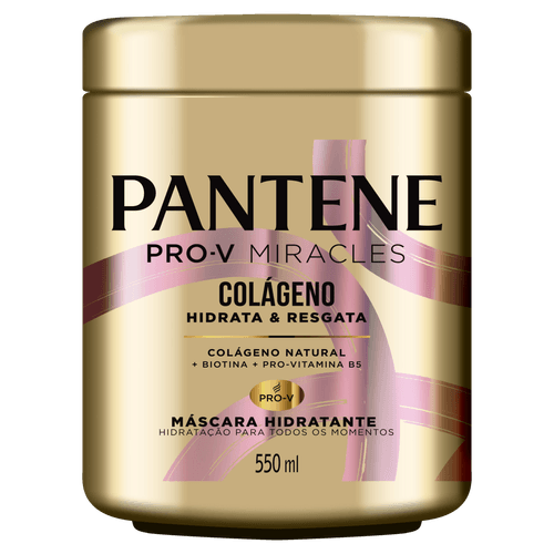 Máscara de Hidratação Pantene Colágeno Hidrata & Resgata - 550ml