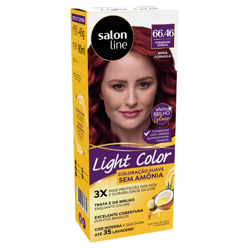 Tintura Salon Line Light Color Profissional 66.46 Vermelho Cere - Salon Line Light Color