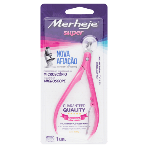 Alicate Cutícula Merheje Basic Ros - Merheje