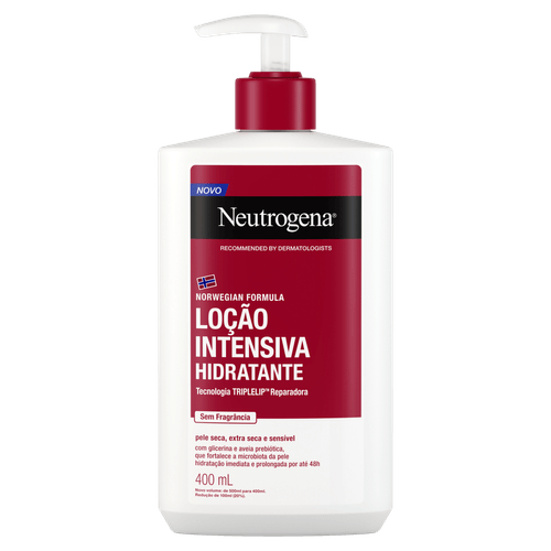 Loção Corporal Hidratante Intensiva Norwegian Formula Sem Fragrância 400ml Neutrogena