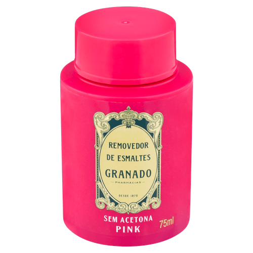 Removedor de Esmaltes Granado sem Acetona Pink - 75ml