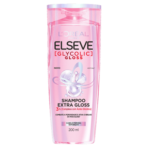 Shampoo Extra Gloss Anti-Sal L'oréal Paris Elseve Glycolic - 200ml