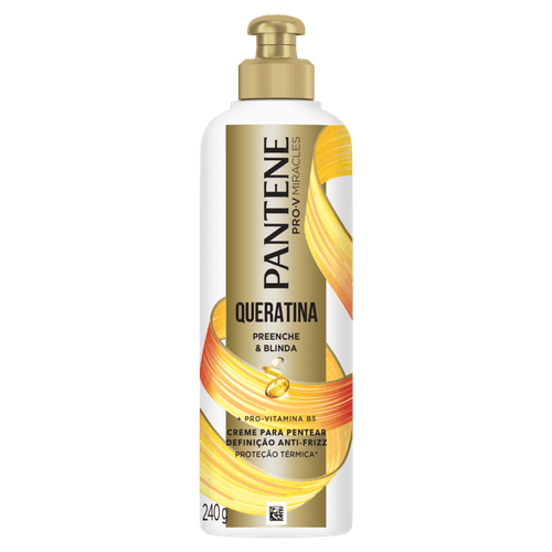 Creme de Pentear Pro-Vitamina B5 Pantene Pro-V Miracles Queratina Preenche e Blinda - 240g