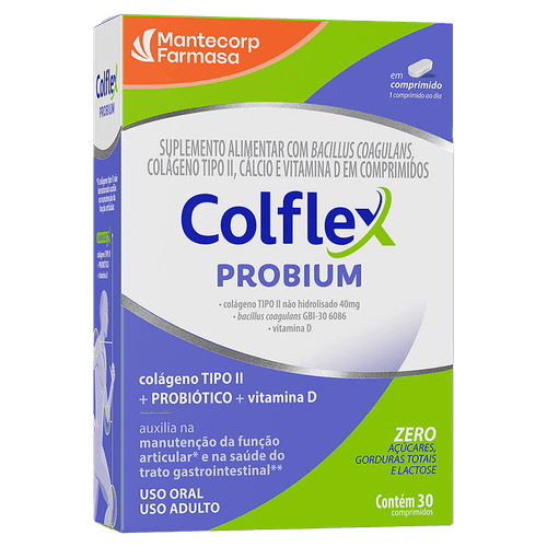 Suplemento Colflex Probium - 30 Comprimidos