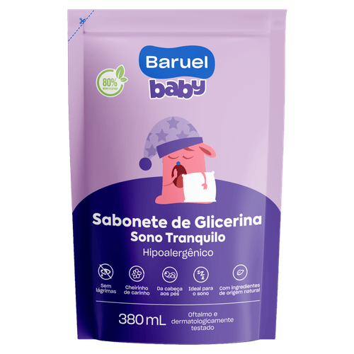 Sabonete Líquido de Glicerina Sono Tranquilo Baruel Baby 380ml