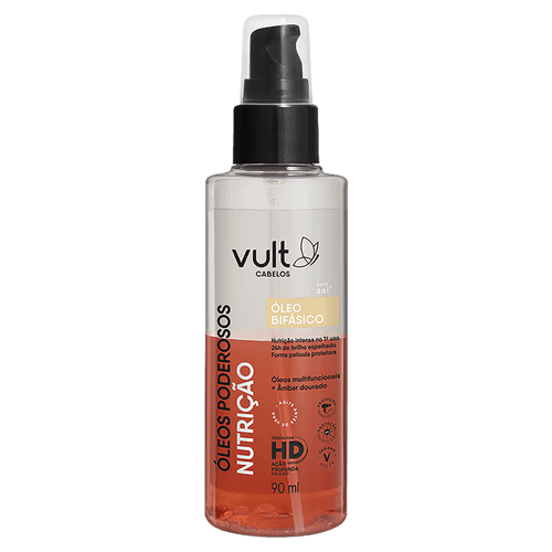 Óleo Bifásico Vult Cabelos Óleos Poderosos Nutrição - 90ml