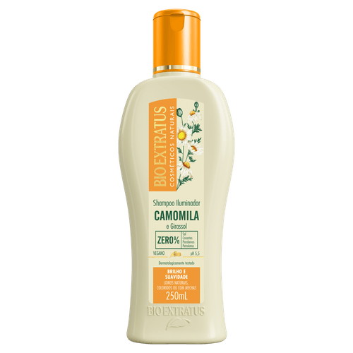 Shampoo Iluminador Bio Extratus Camomila e Girassol - 250ml
