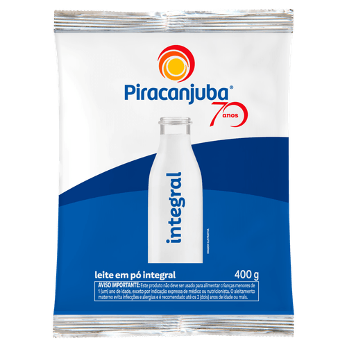 Leite Pó Integral Piracanjuba Pacote 400g