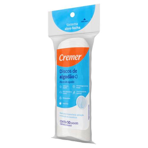 Disco De Algodao Cremer 50Un