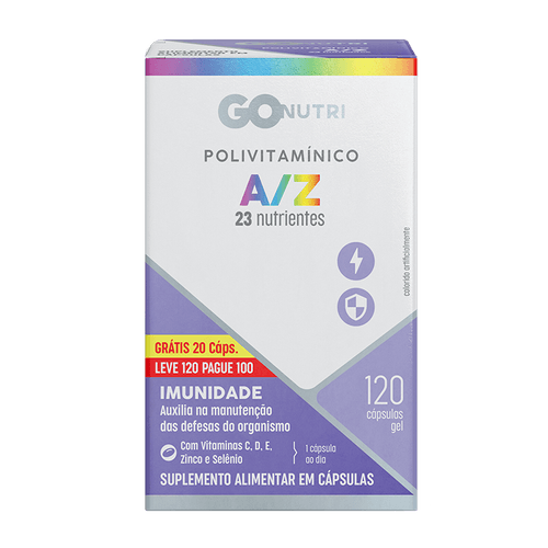 Polivitamínico AZ GOnutri - 120 Cápsulas